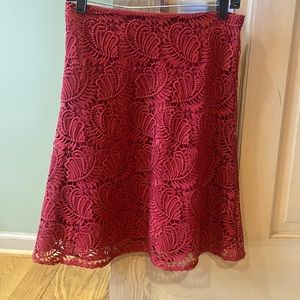 NWT red Loft skirt